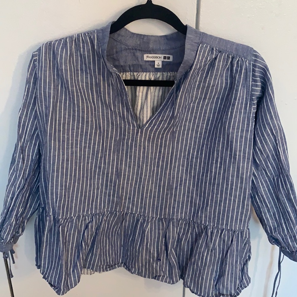 Blue & white stripped blouse!